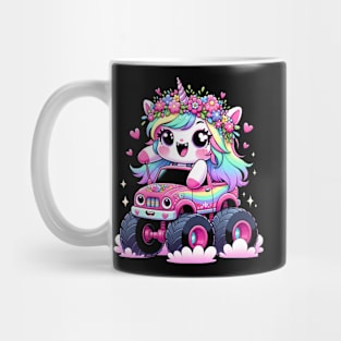 Monster Truck Unicorn Birthday Party Monster Truck kids Girl Mug